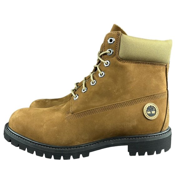 Timberland Men's 6" Premium Medium Brown Olive Waterproof Boots Size 10.5 M - Picture 3 of 9